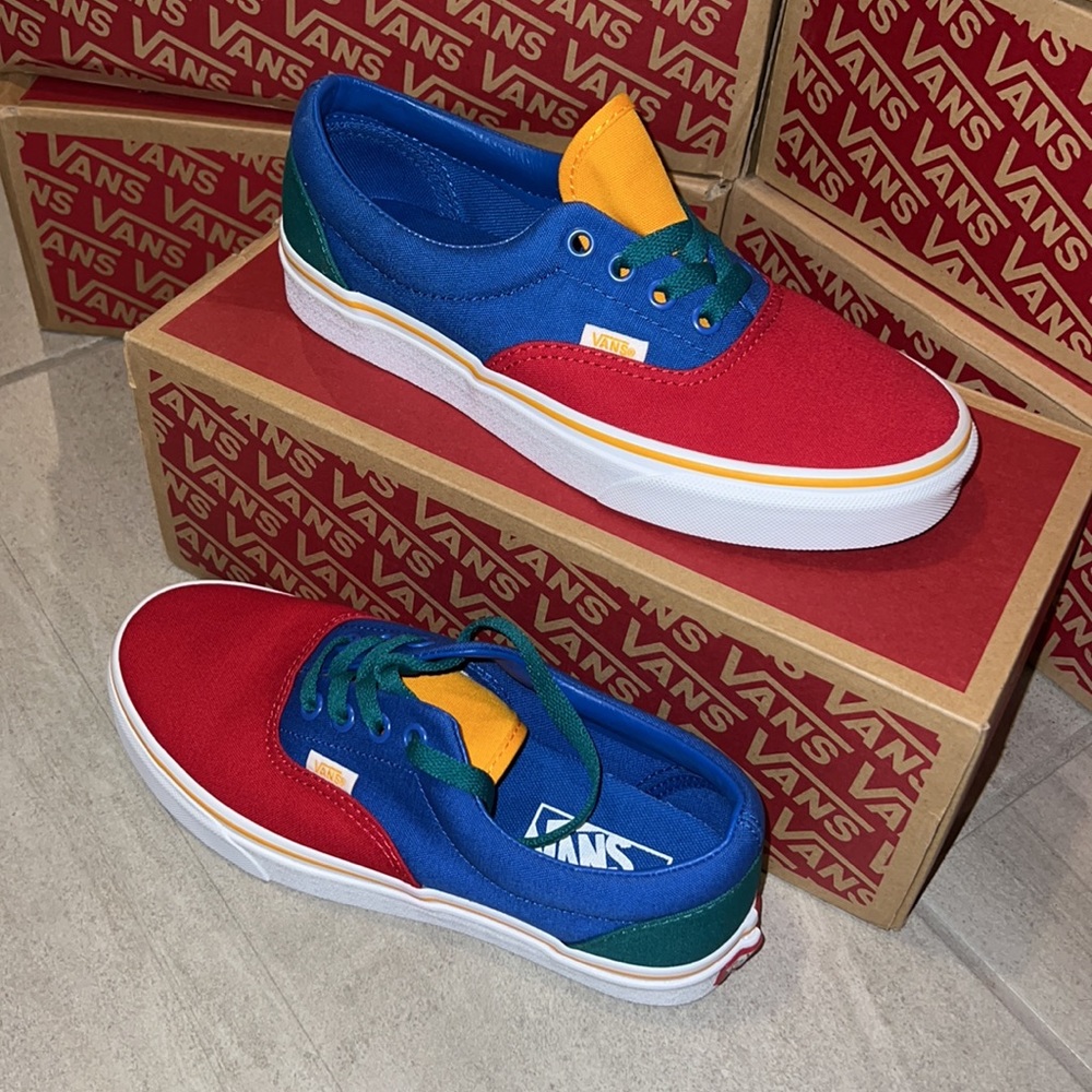 π΄ VANS ERA PRIMARY COLORS BLOCK SHOES βπ» - Picture 7 of 12